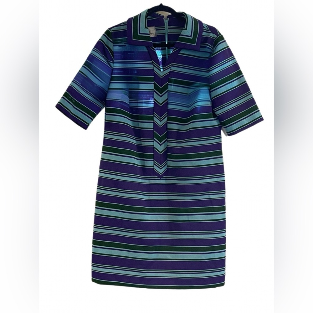 Vintage 1960’s Leslie Pomer striped mini dress! Mint! M/L